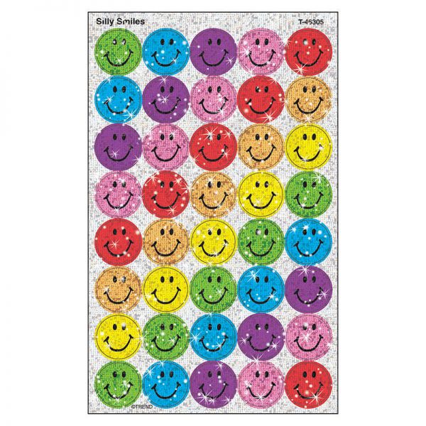 TREND Silly Smiles superSpots® Stickers-Sparkle, 160 ct