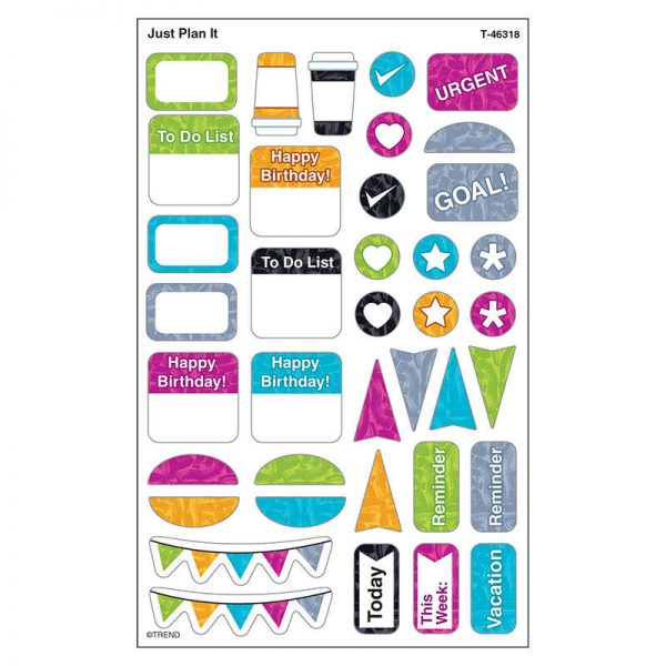 TREND Color Harmony Just Plan It superShapes Stickers - Large, 304 Count