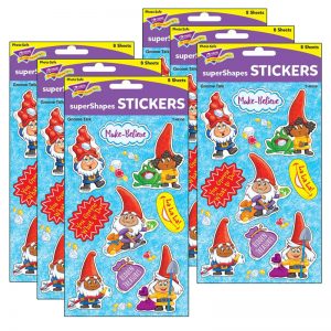 TREND Gnome Talk Large superShapes Stickers, 72 Per Pack, 6 Packs