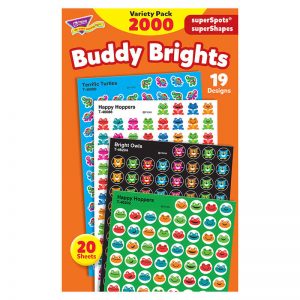 TREND Buddy Brights superSpots®/superShapes VarPk, 2000 ct