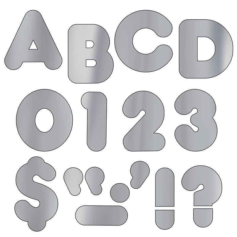 TREND Silver Metallic 2" Casual UC Ready Letters®