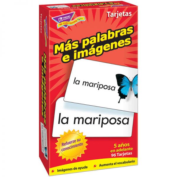 TREND Más palabras e imágenes (SP) Skill Drill Flash Cards