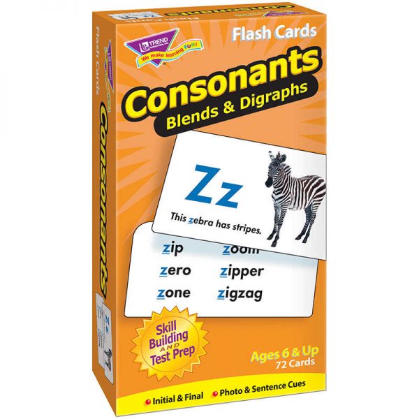 TREND Consonants Skill Drill Flash Cards