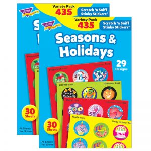 TREND Seasons & Holidays Stinky Stickers® Variety Pack, 435 Per Pack, 2 Packs