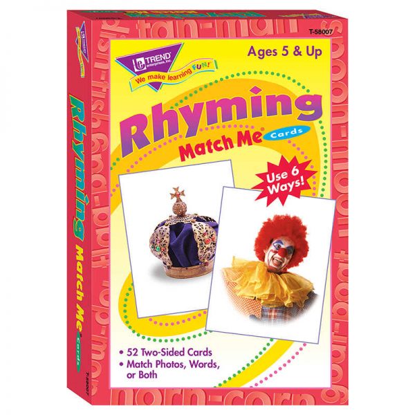 TREND Rhyming Words Match Me® Cards