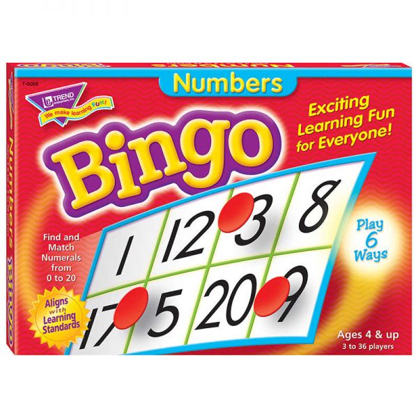 TREND Numbers Bingo Game