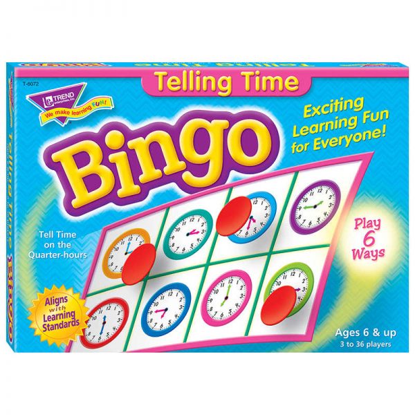 TREND Telling Time Bingo Game