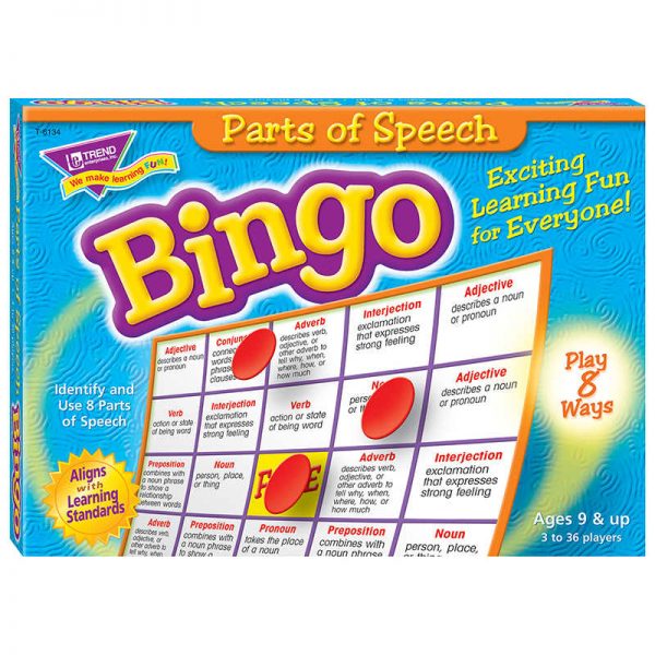 TREND Parts of Speech Bingo Game