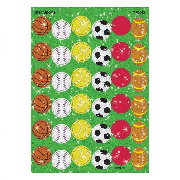 TREND Star Sports Sparkle Stickers®, 72 ct