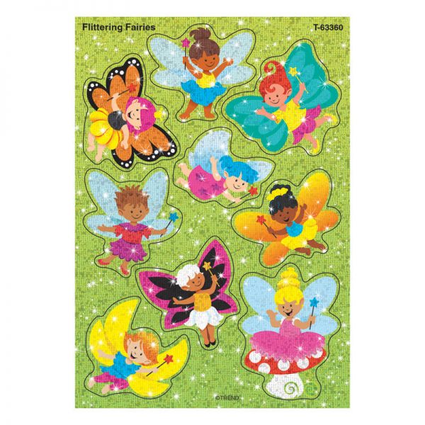 TREND Flittering Fairies Sparkle Stickers®, 18 Count