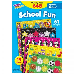 TREND School Fun Sparkle Stickers® Variety Pack, 648 ct
