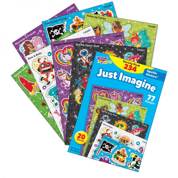 TREND Just Imagine Sparkle Stickers® Variety Pack, 234 ct