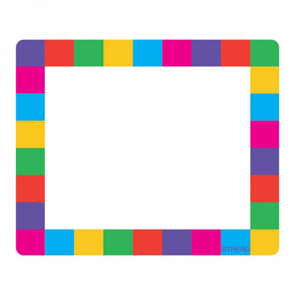 TREND Rainbow Plaid Terrific Labels™, 36 ct