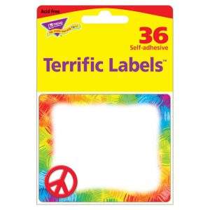 TREND Peace Sign Terrific Labels™, 360 Count
