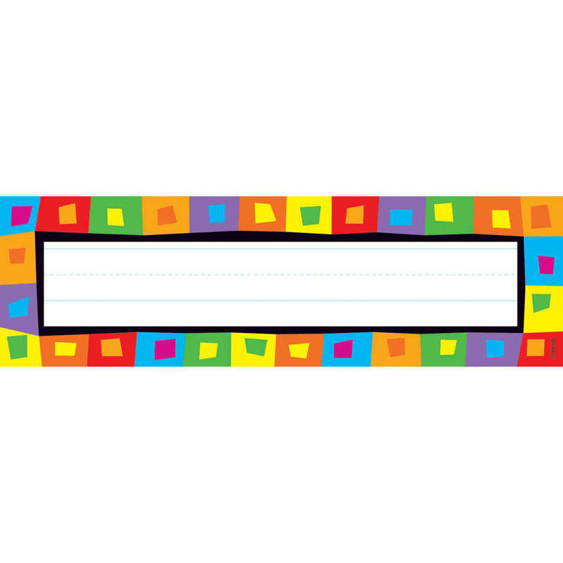 TREND Silly Squares Desk Toppers® Name Plates, 36 ct