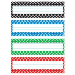 TREND Moroccan Desk Toppers® Name Plates Variety Pack, 32 Per Pack, 6 Packs