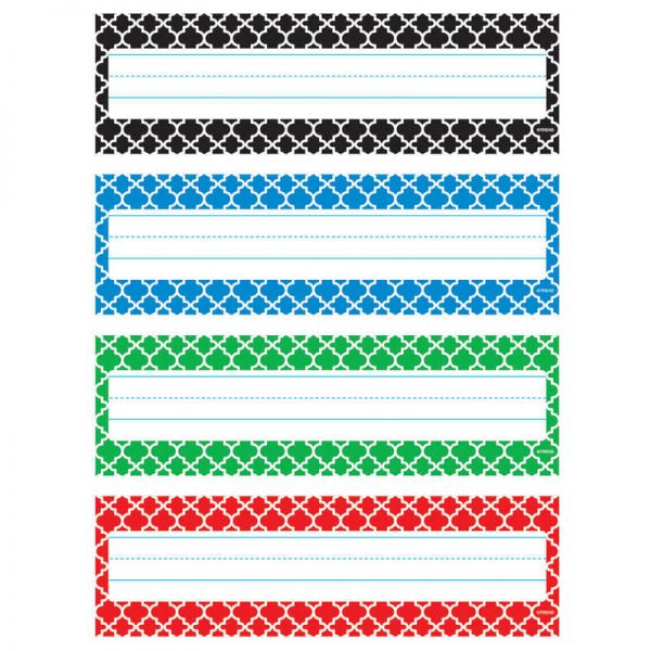 TREND Moroccan Desk Toppers® Name Plates Var. Pk., 32 ct