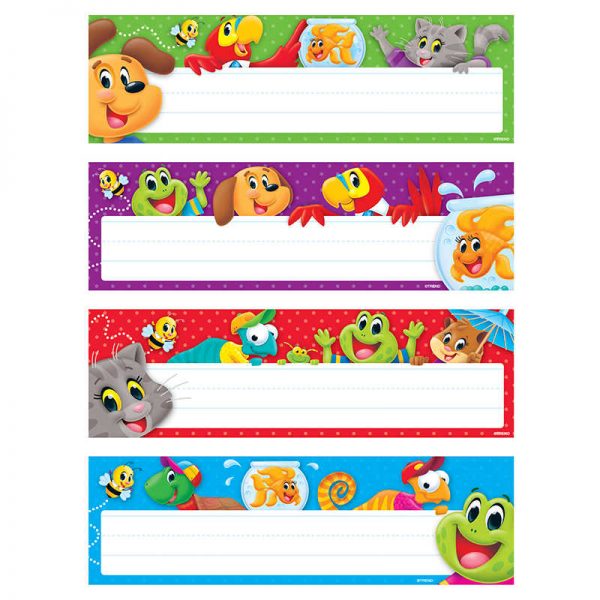 TREND Playtime Pals™ Desk Toppers® Name Plates Var.Pk., 32 ct