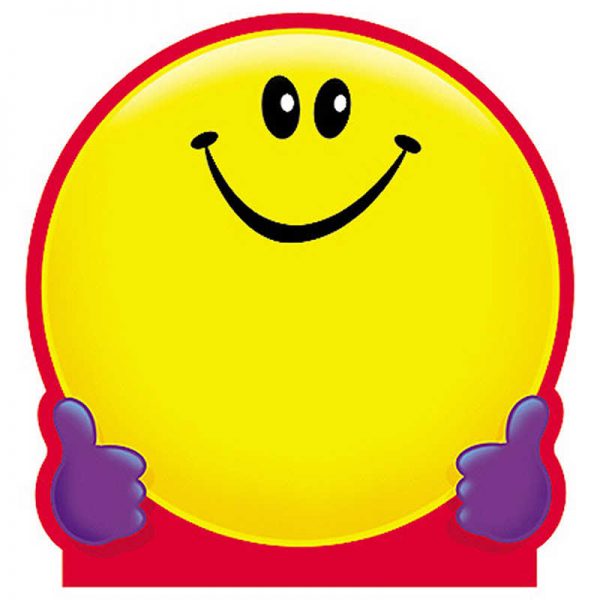TREND Smiley Face Note Pad-Shaped, 50 sheets