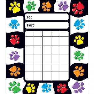 TREND Paw Prints Incentive Pad, 36 sheets