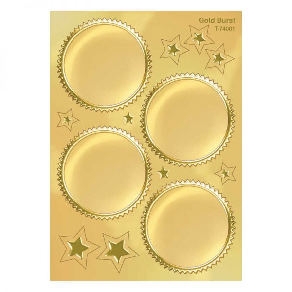 TREND Gold Burst Award Seals Stickers, 32 ct.