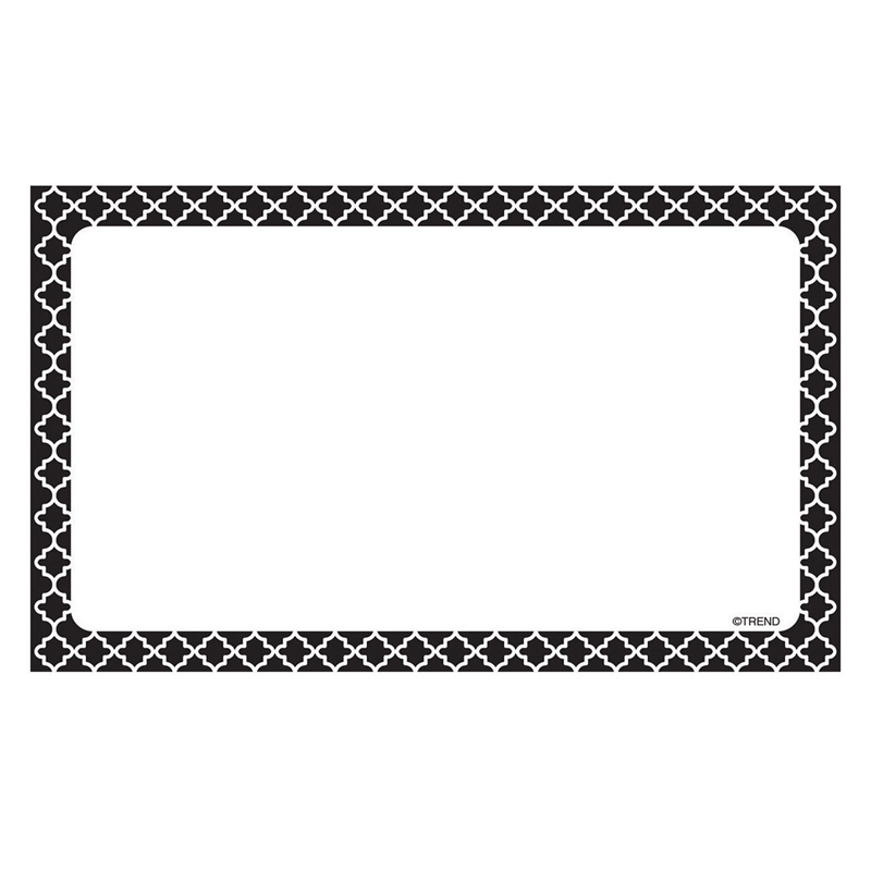 TREND Moroccan Black Blank Terrific Index Cards™, 75 Ct