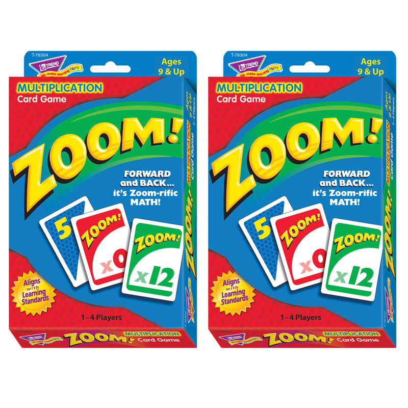 TeachersParadise TREND Zoom!™ Learning Game, 2 Packs T763042