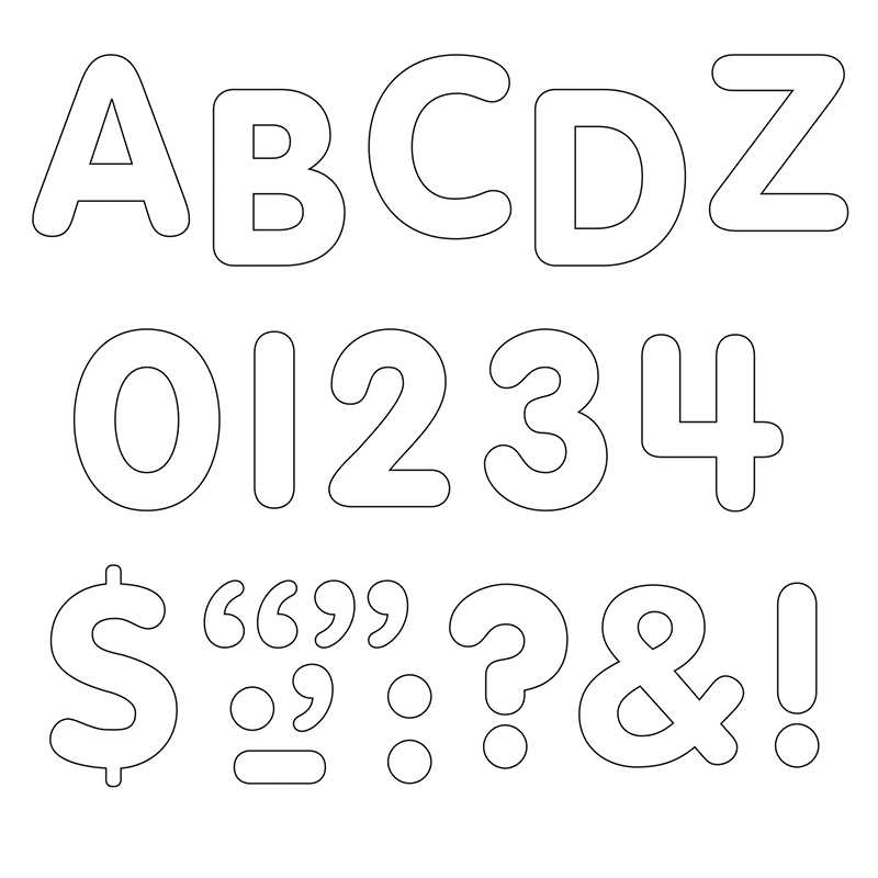 TREND White 1" STICK-EZE® Stick-On Letters