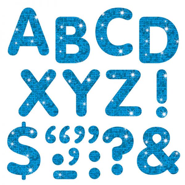 TREND Blue Sparkle 2" STICK-EZE® Sparkle Letters
