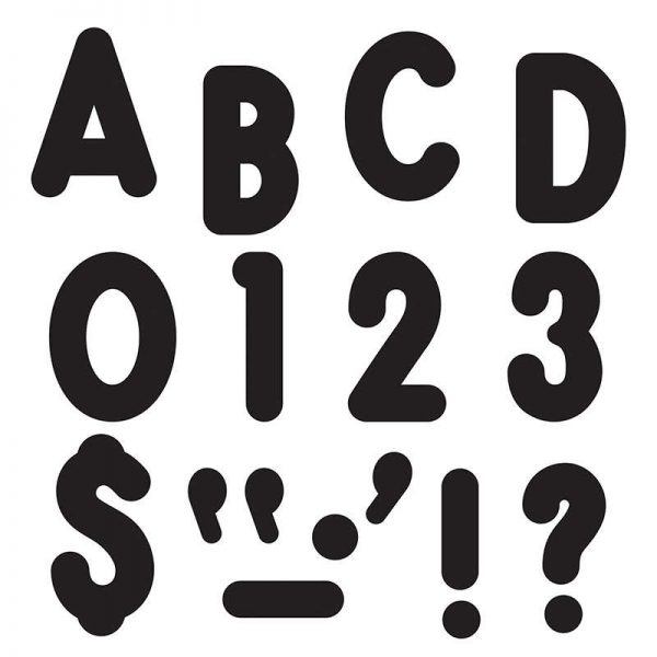 TREND Black 7-Inch Billboard Uppercase (EN/SP) Ready Letters®