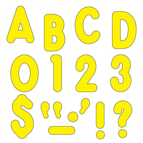 TREND Yellow 7" Billboard Uppercase Ready Letters®