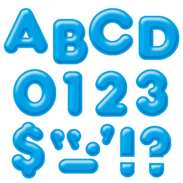 TREND Blue 4" 3-D Uppercase Ready Letters®
