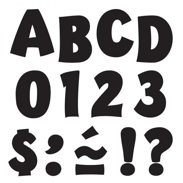 TREND Black 2" Playful Uppercase Ready Letters®