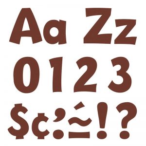 TREND Chocolate 4" Playful Combo Ready Letters®