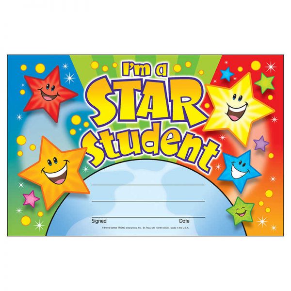 TREND I'm a Star Student Recognition Awards, 30 ct