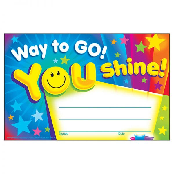TREND Way to Go! You Shine! Recognition Awards, 30 ct