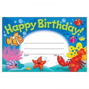 TREND Happy Birthday! Sea Buddies™ Recognition Awards, 30 ct