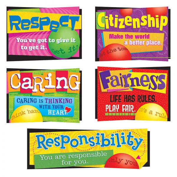 TeachersParadise TREND Character Education Bulletin Board Set T8146