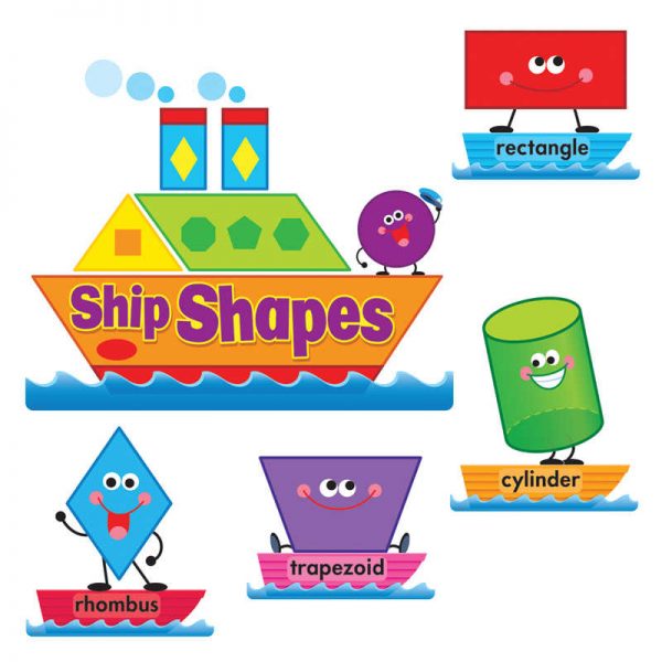TREND Ship Shapes & Colors Bulletin Board Set