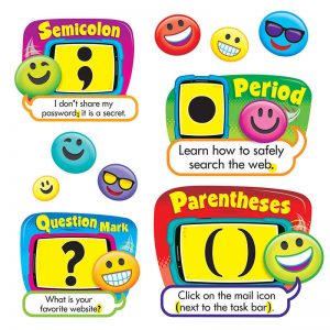 TREND Emoji Punctuation Bulletin Board Set