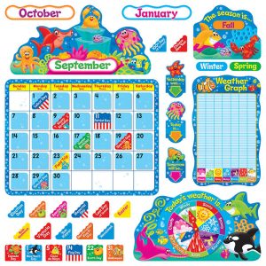 TREND Sea Buddies™ Calendar Bulletin Board Set