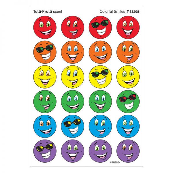 TREND Colorful Smiles/Tutti-Frutti Stinky Stickers®, 96 ct.