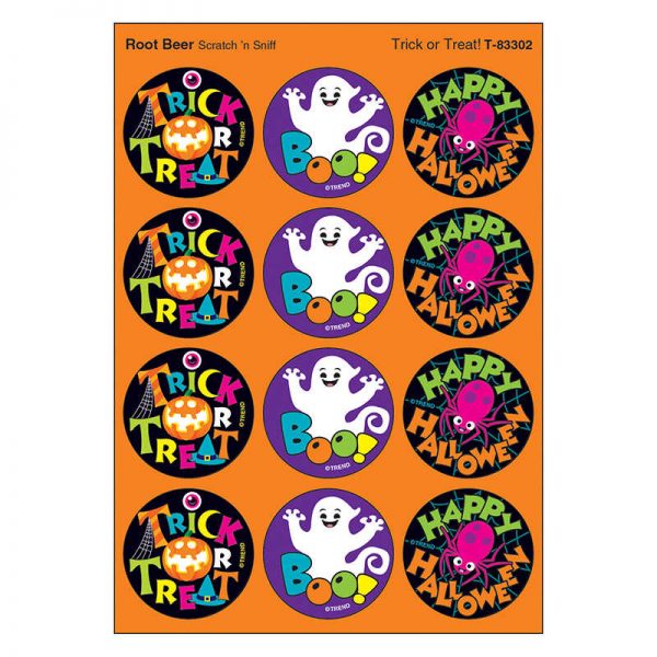 TREND Trick or Treat!/Root Beer Stinky Stickers®, 48 Count