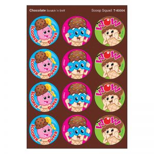 TREND Scoop Squad/Chocolate Stinky Stickers®, 48 Count