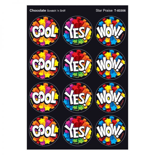 TREND Star Praise/Chocolate Stinky Stickers®, 48 Count