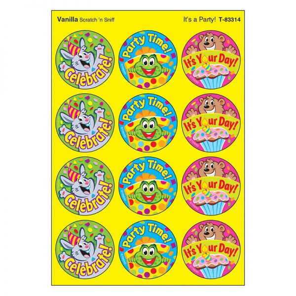 TREND It's a Party!/Vanilla Stinky Stickers®, 48 Count