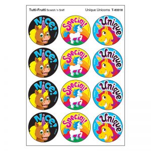 TREND Unique Unicorns/Tutti Frutti Stinky Stickers®, 48 Count