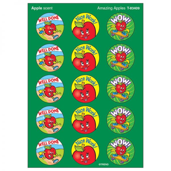 TREND Amazing Apples/Apple Stinky Stickers®, 60 ct.