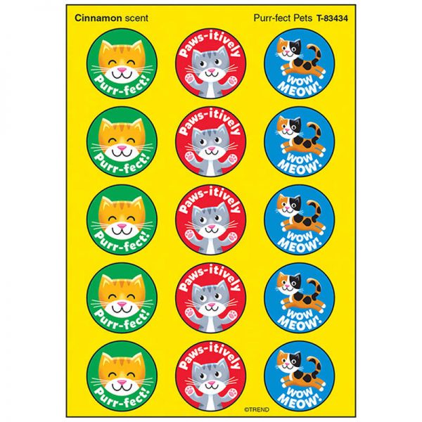 TREND Purr-fect Pets/Cinnamon Stinky Stickers®, 60 ct.