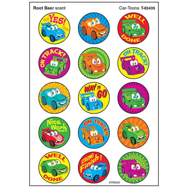 TREND Car-Toons/Root Beer Stinky Stickers®, 60 ct.